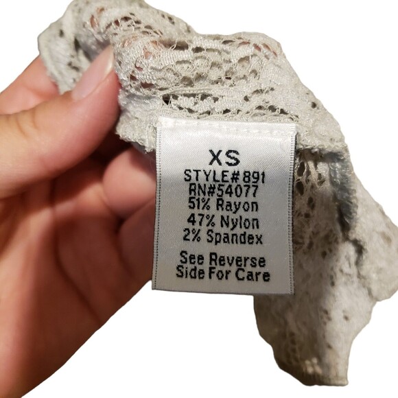 CAbi Womens Long Lace Duster Cardigan X- Small Style Tie Front Lightweight Gray - Picture 3 of 8